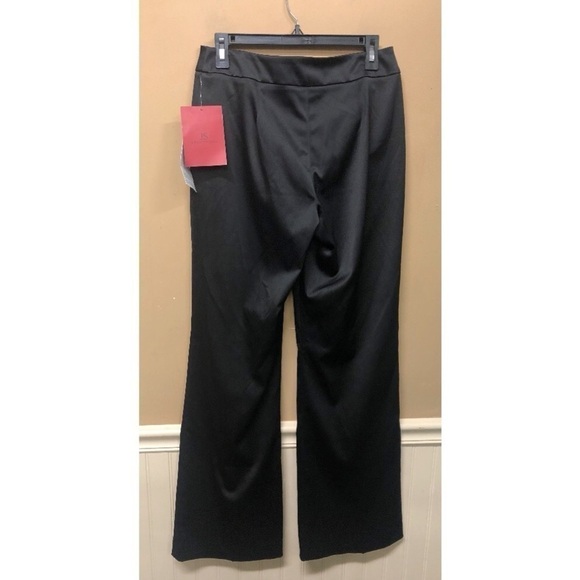 Lord & Taylor JS Collection Black Shiny Dress Pants Size 4 NWT - Picture 2 of 7